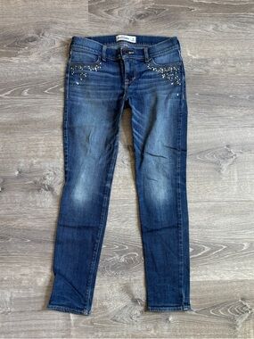 Abercrombie Embellished Dark Blue Jeans